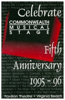 Program for Commonwealth Musical Stage