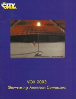 Program Cover for NYCO VOX Concert