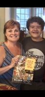 Rebecca Spencer with Gaten Matarazzo in INTO THE WOODS at the Hollywood Bowl