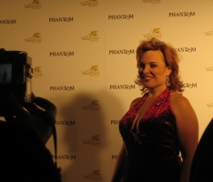 Rebecca Spencer on the Red Carpet for Phantom - The Las Vegas Spectacular 