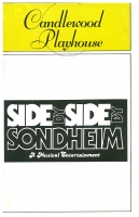 Program for Candlewood Playhouse - Side by Side by Sondheim